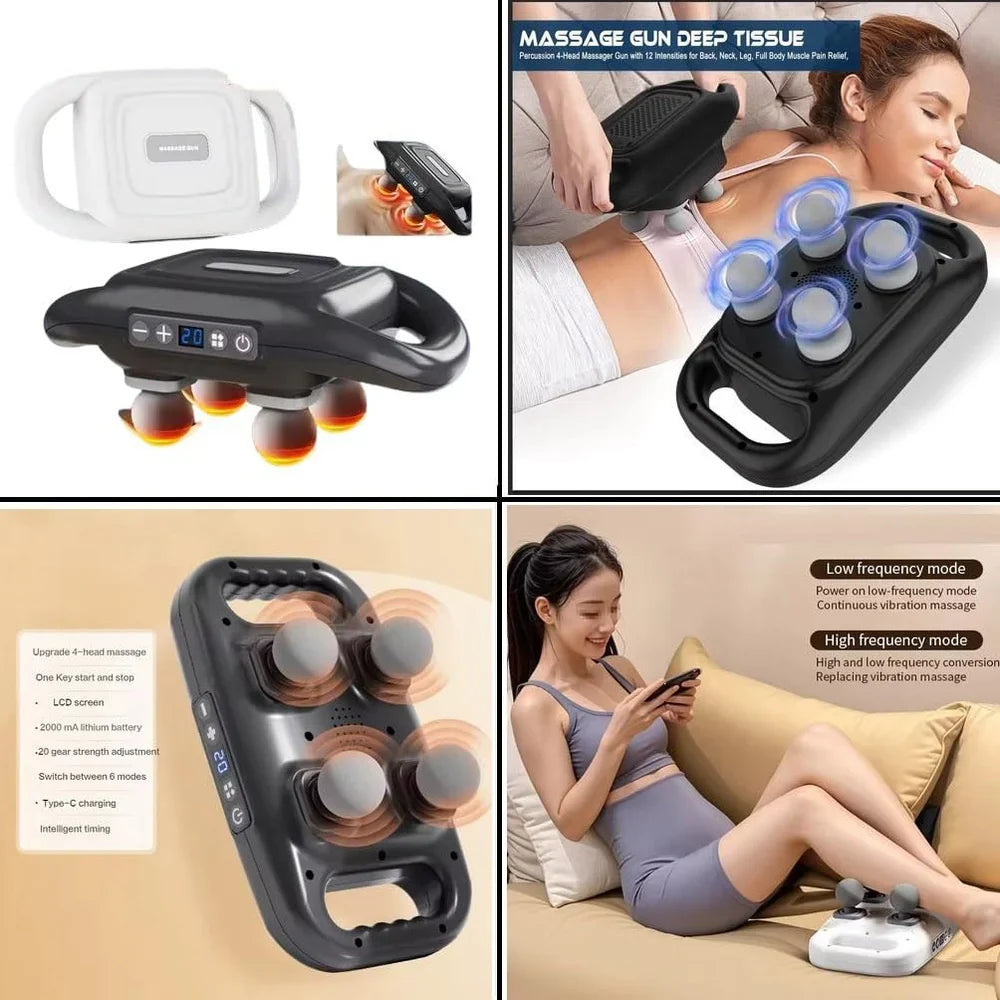 Four Headed Body Massager